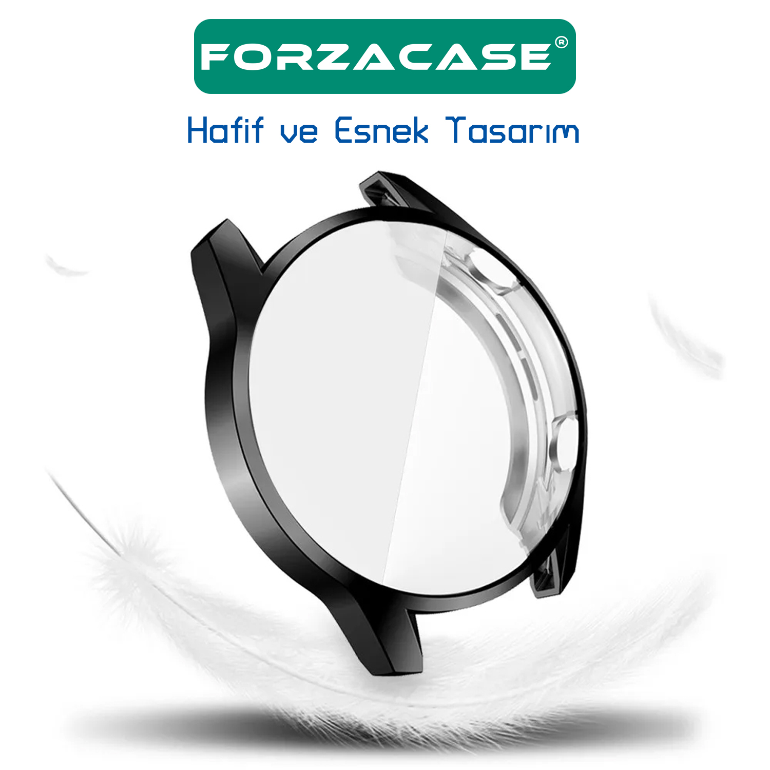 Forzacase%20Huawei%20Watch%20GT%202%2046mm%20ile%20uyumlu%20Önü%20Kapalı%20Ekran%20Korumalı%20Silikon%20Kılıf%20-%20FC010