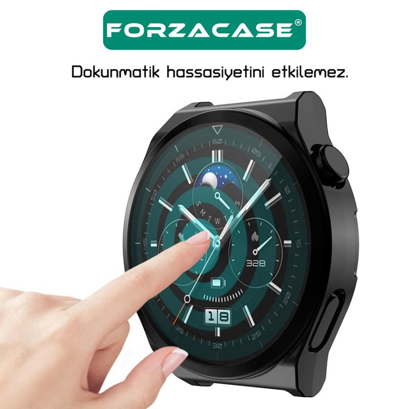 Forzacase%20Huawei%20Watch%20GT%203%20Pro%2046mm%20ile%20uyumlu%20Önü%20Kapalı%20Ekran%20Korumalı%20Silikon%20Kılıf%20-%20FC010