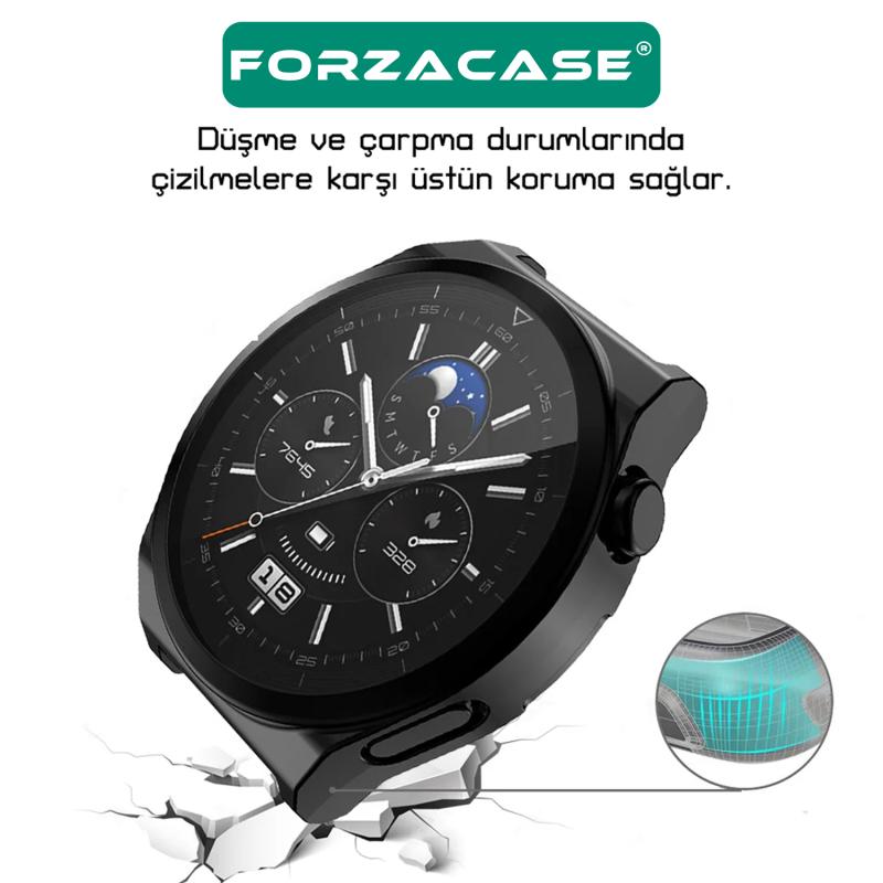 Forzacase%20Huawei%20Watch%20GT%203%20Pro%2046mm%20ile%20uyumlu%20Önü%20Kapalı%20Ekran%20Korumalı%20Silikon%20Kılıf%20-%20FC010