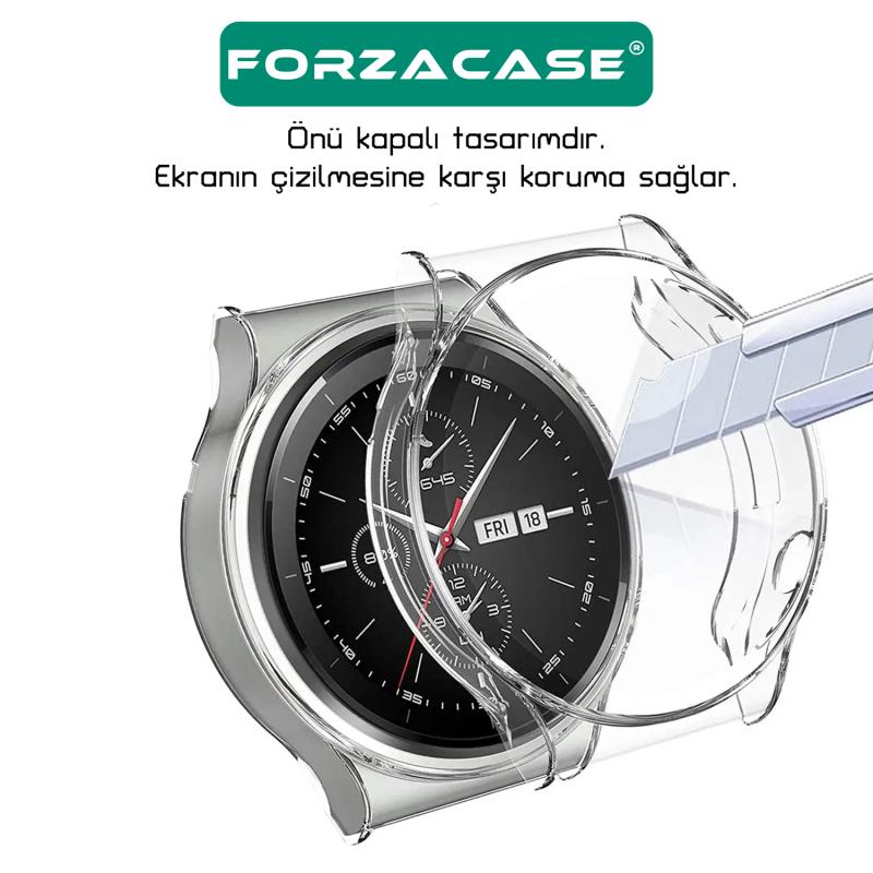 Forzacase%20Huawei%20Watch%20GT%202%20Pro%2046mm%20ile%20uyumlu%20Önü%20Kapalı%20Ekran%20Korumalı%20Silikon%20Kılıf%20-%20FC010