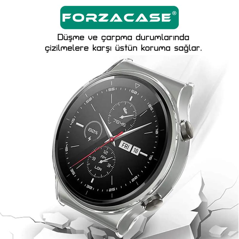 Forzacase%20Huawei%20Watch%20GT%202%20Pro%2046mm%20ile%20uyumlu%20Önü%20Kapalı%20Ekran%20Korumalı%20Silikon%20Kılıf%20-%20FC010