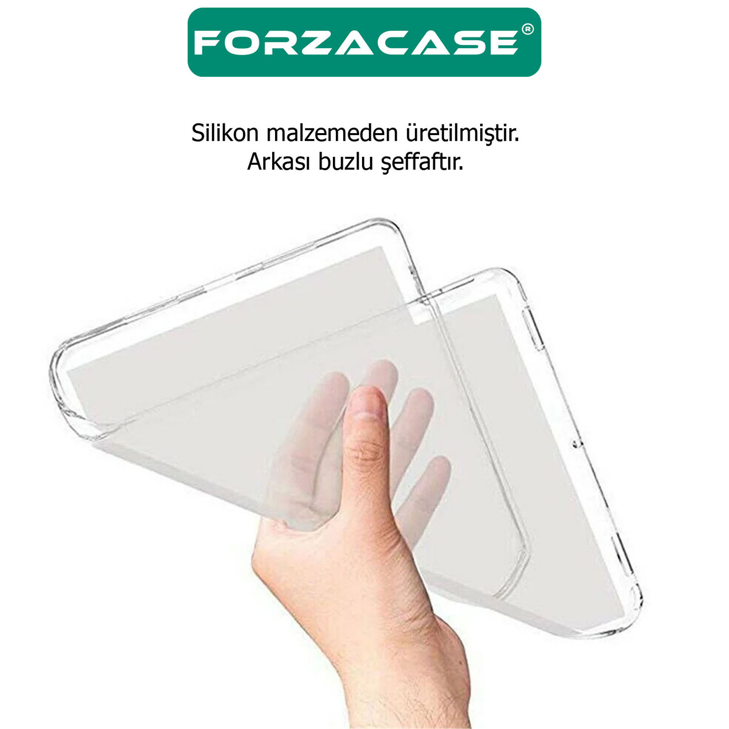 Forzacase%20Xiaomi%20Redmi%20Pad%20SE%208.7%20ile%20uyumlu%20Silikon%20Kılıf%20Buzlu%20Şeffaf%20-%20FC013