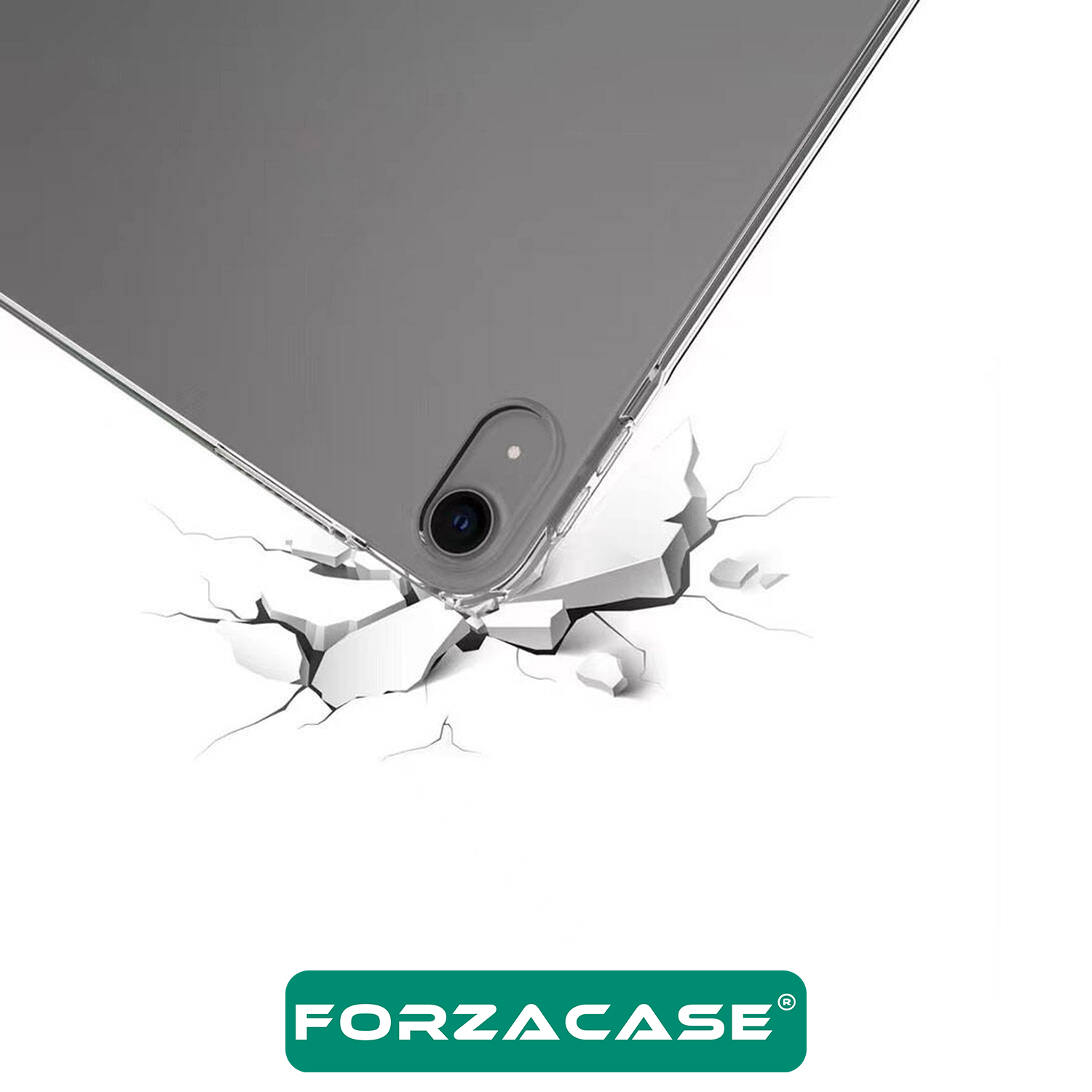 Forzacase%20Apple%20iPad%20Air%202024%2013%20inch%20ile%20uyumlu%20Anti%20Shock%20Silikon%20Kılıf%20Şeffaf%20-%20FC014