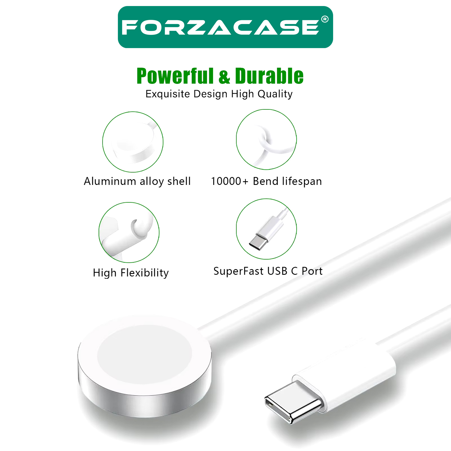 Forzacase%20Apple%20Watch%2010%2042mm%20ve%2046mm%20ile%20uyumlu%20Type-C%20Manyetik%20Şarj%20Kablosu%201%20metre%20-%20FC017