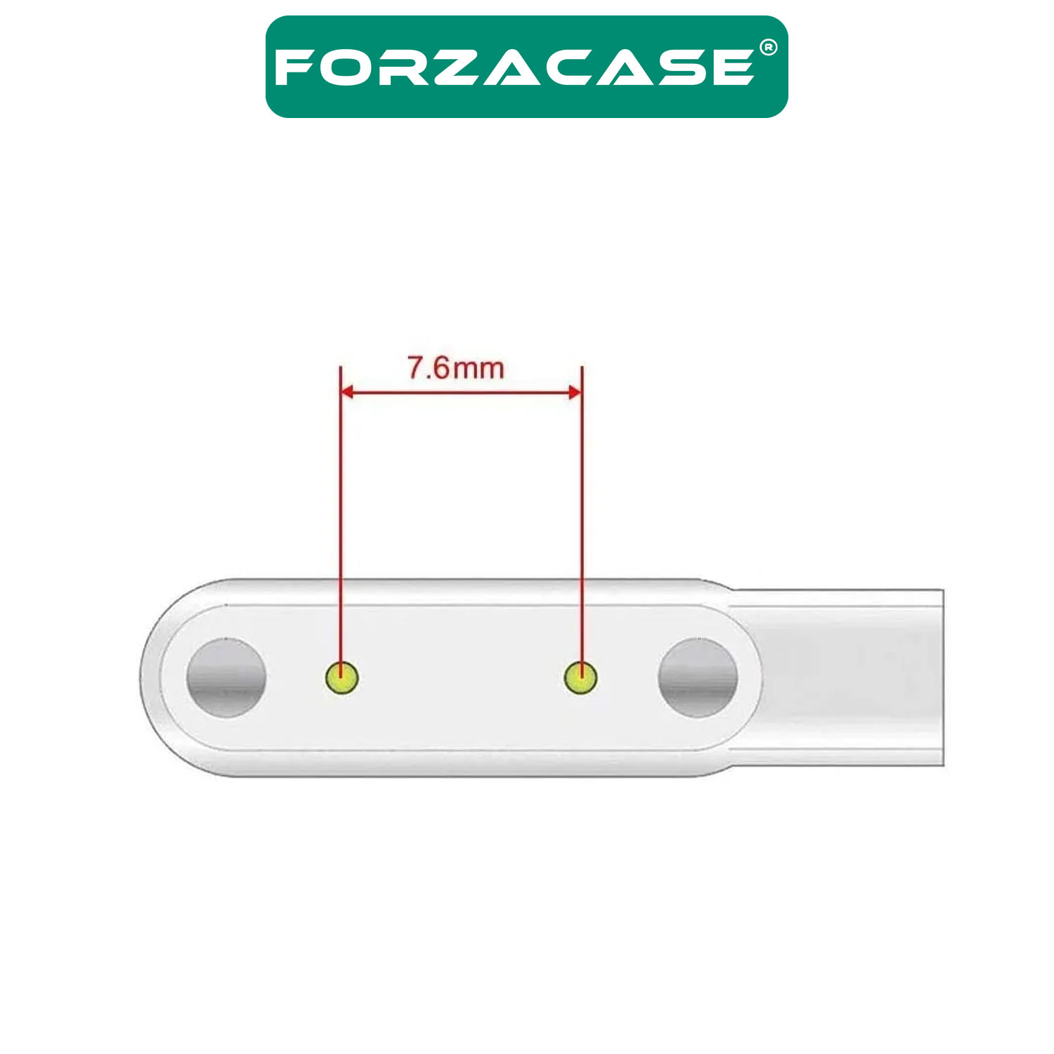 Forzacase%202%20Pin%207.62%20mm%20Konnektör%20Akıllı%20Saatler%20için%20Manyetik%20Şarj%20Kablosu%20-%20FC017