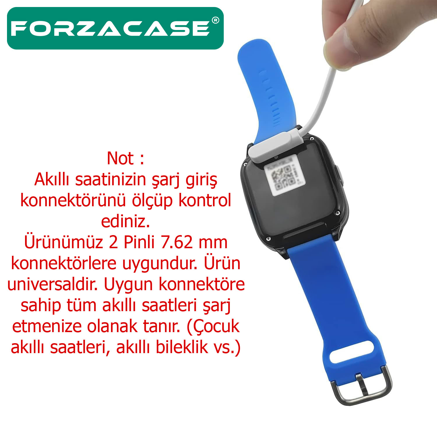 Forzacase%202%20Pin%207.62%20mm%20Konnektör%20Akıllı%20Saatler%20için%20Manyetik%20Şarj%20Kablosu%20-%20FC017