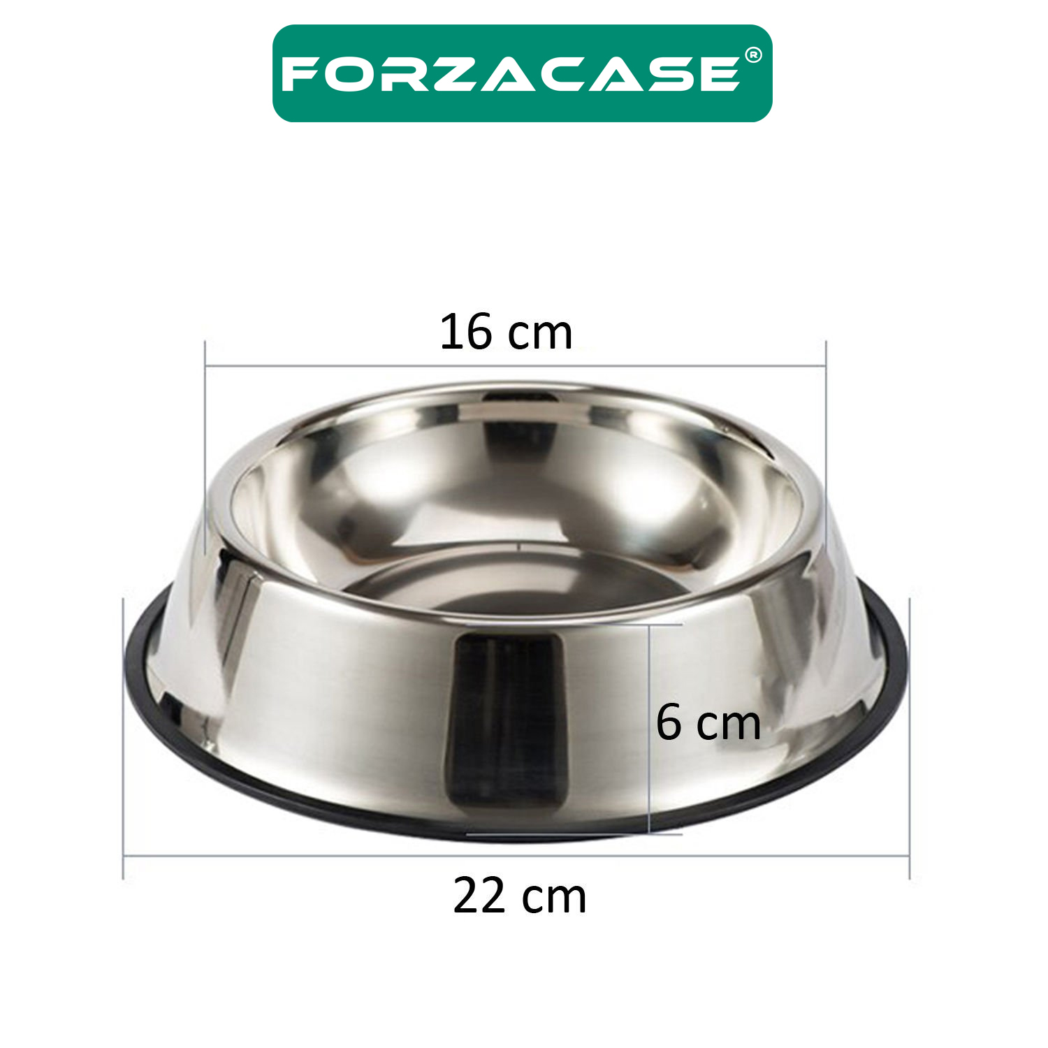 Forzacase%2022%20cm%20500%20ml%20Kedi%20Köpek%20Metal%20Mama%20ve%20Su%20Kabı%20-%20FC032