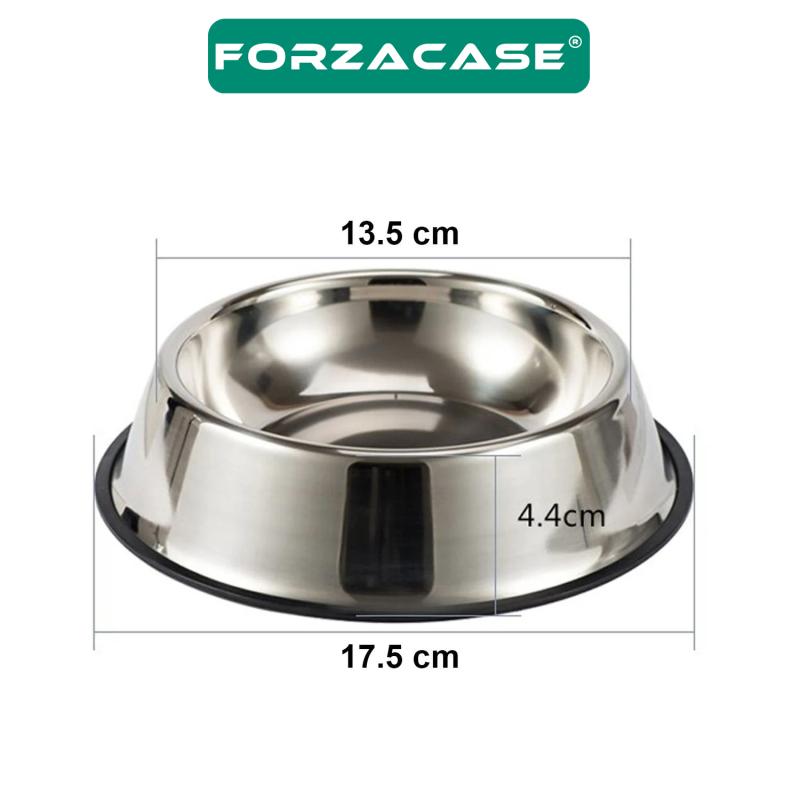 Forzacase%2017%20cm%20250%20ml%20Kedi%20Köpek%20Metal%20Mama%20ve%20Su%20Kabı%20-%20FC033