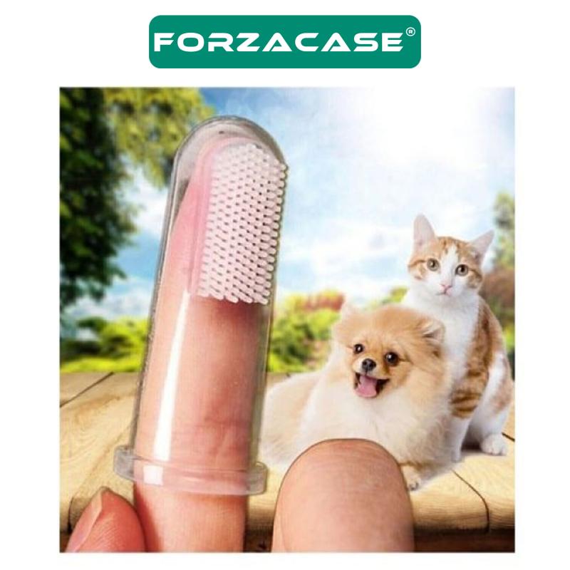 Forzacase%20Kedi%20ve%20Köpekler%20için%20Silikon%20Parmak%20Diş%20Temizleme%20Fırçası%20-%20FC034