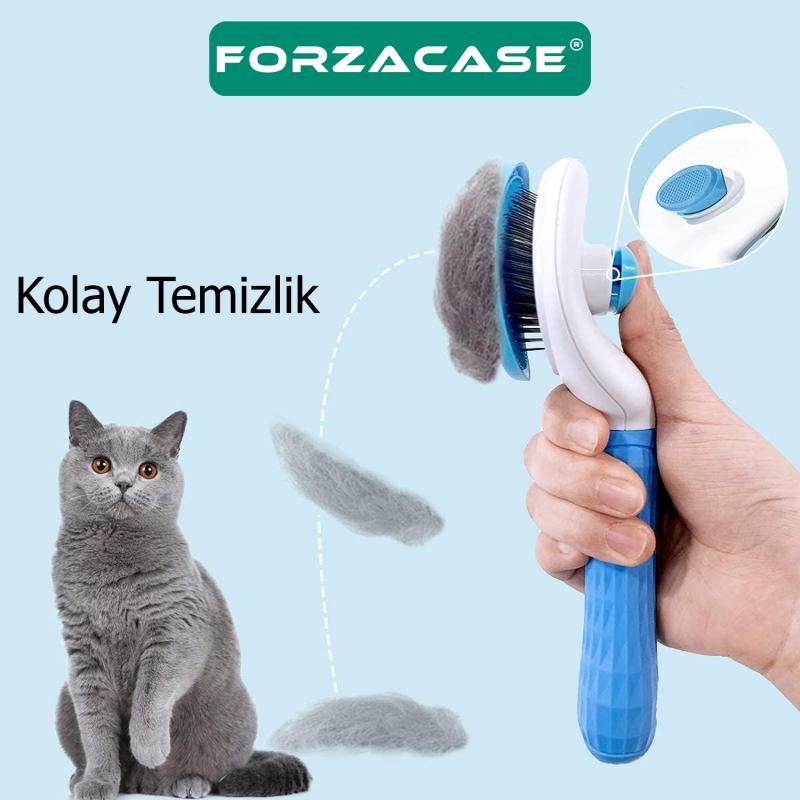 Forzacase%20Kedi%20ve%20Köpekler%20için%20Kolay%20Temizlenir%20Basmalı%20Lüks%20Tüy%20Toplama%20Tarağı%20-%20FC041