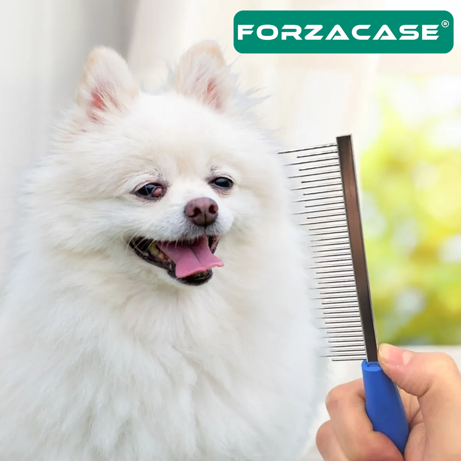 Forzacase%20Kedi%20ve%20Köpekler%20için%20Kıtık%20Açıcı%20Metal%20Tüy%20Toplama%20Tarağı%20-%20FC042