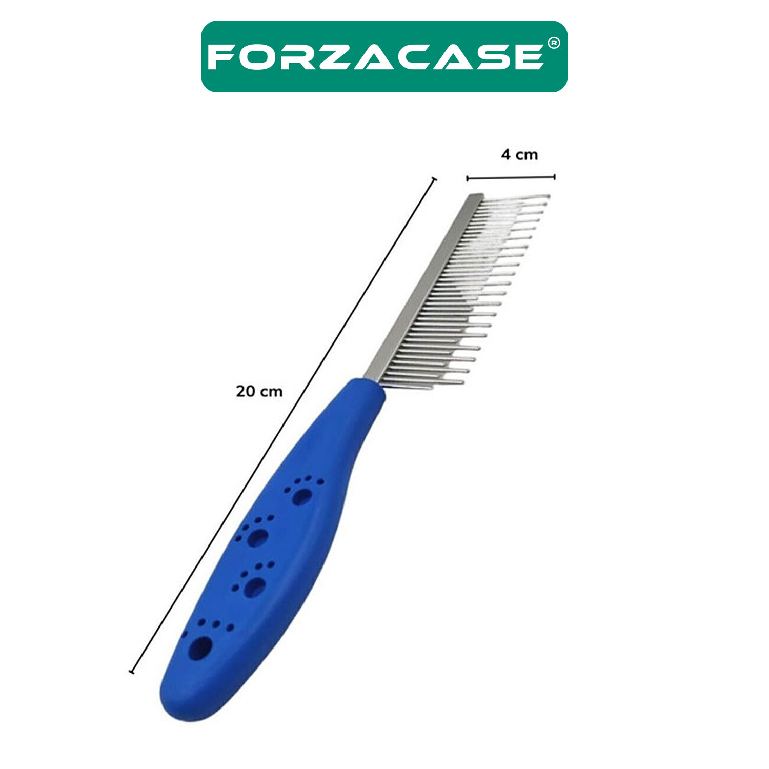 Forzacase%20Kedi%20ve%20Köpekler%20için%20Kıtık%20Açıcı%20Metal%20Tüy%20Toplama%20Tarağı%20-%20FC042