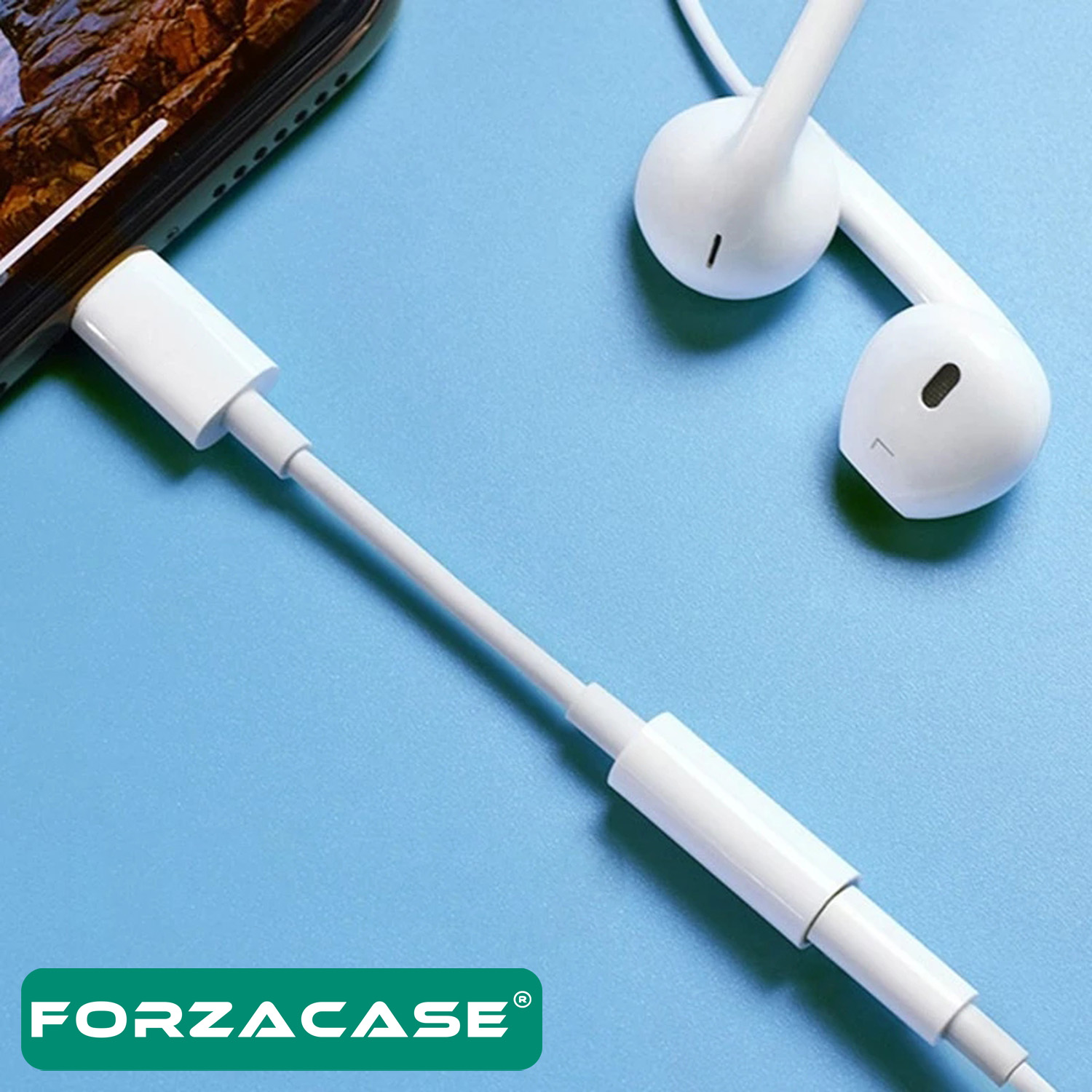 Forzacase%20Type-C%20to%203.5%20mm%20Kulaklık%20Çevirici%20Jack%20Adaptör%20-%20FC060