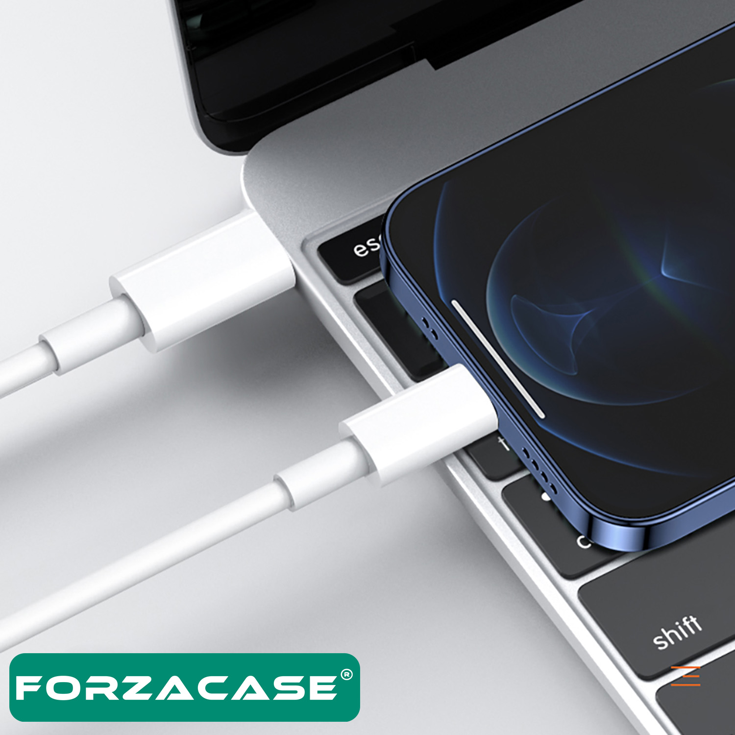 Forzacase%20USB-C%20Type-C%20to%20Lightning%20Kablosu%20PD%20Şarj%20-%20FC061