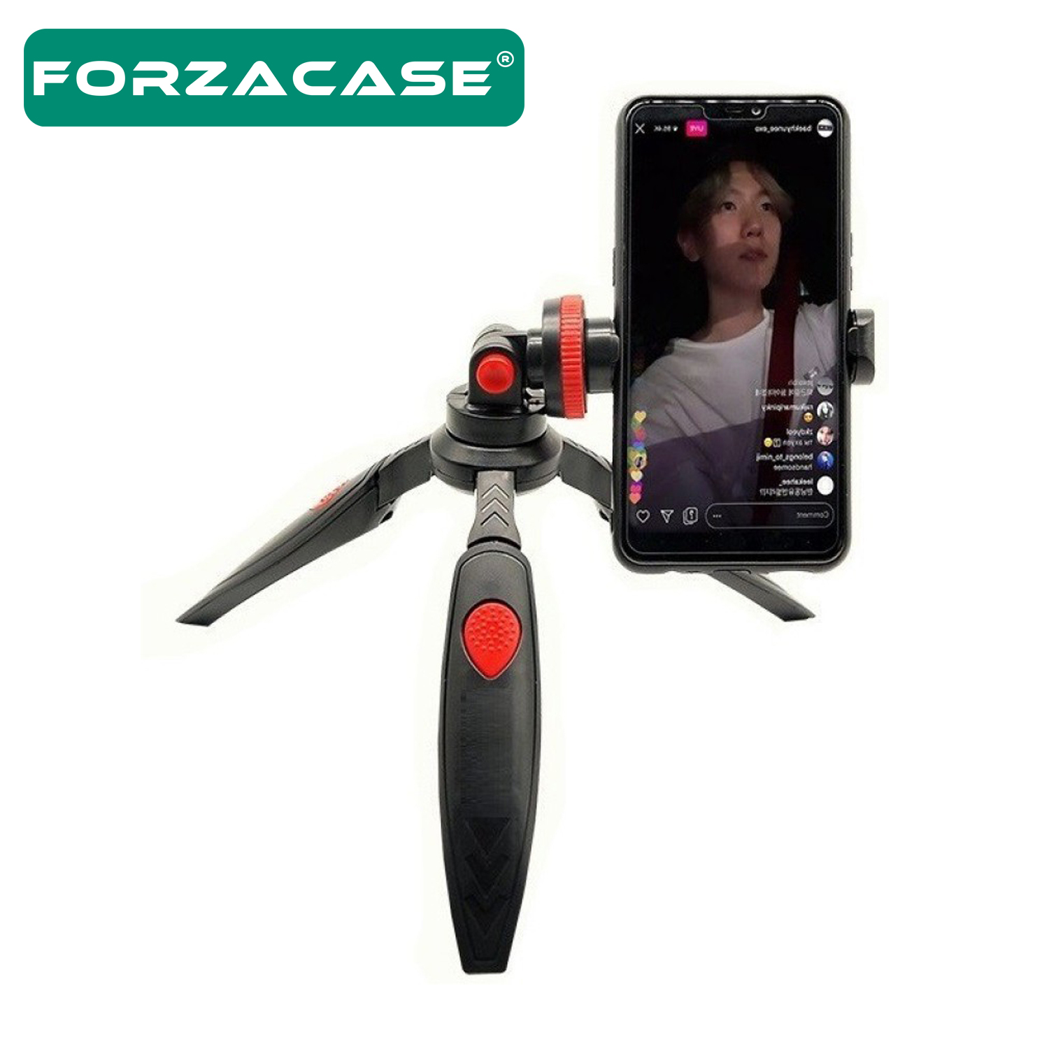 Forzacase%20Cep%20Telefonu%20Ve%20Kamera%20için%20Çok%20Fonksiyonlu%203%20Ayak%20Tripod%20+%20Telefon%20Tutucu%20-%20FC064