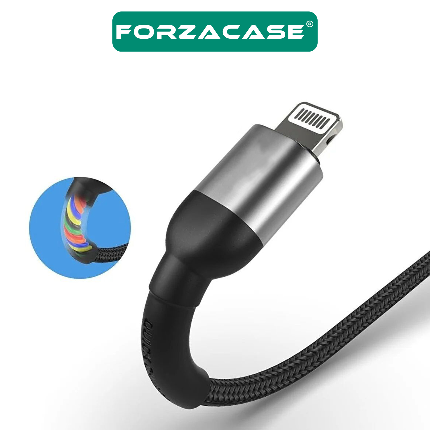 Forzacase%20Type-C%20to%20Lightning%20Örgülü%2020W%20PD%20Hızlı%20Şarj%20Kablosu%201m-%20FC065