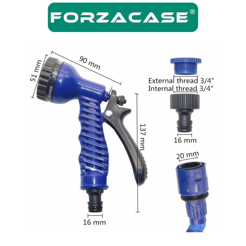 Forzacase%2022.5%20Metre%20Uzayan%20Bahçe%20Sulama%20Araç%20Yıkama%20Hortumu%207%20Kademeli%20Başlıklı%20Tabanca%20-%20FC080