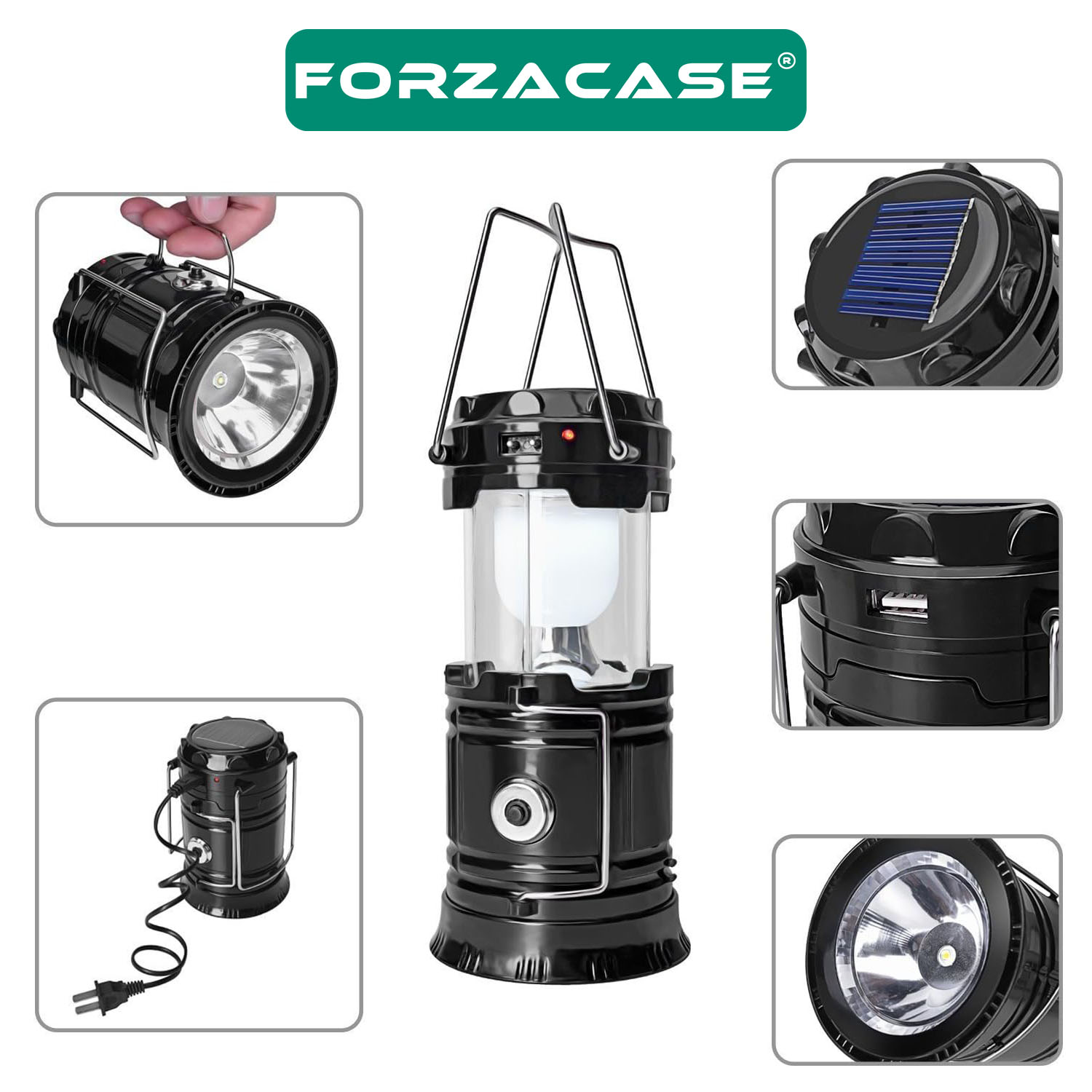 Forzacase%20Güneş%20Enerjili%20Solar%2020%20W%20Iki%20Fonksiyonlu%20Kamp%20Feneri%203200K%20Gün%20Işığı%20USB%20Şarjlı%20-%20FC090