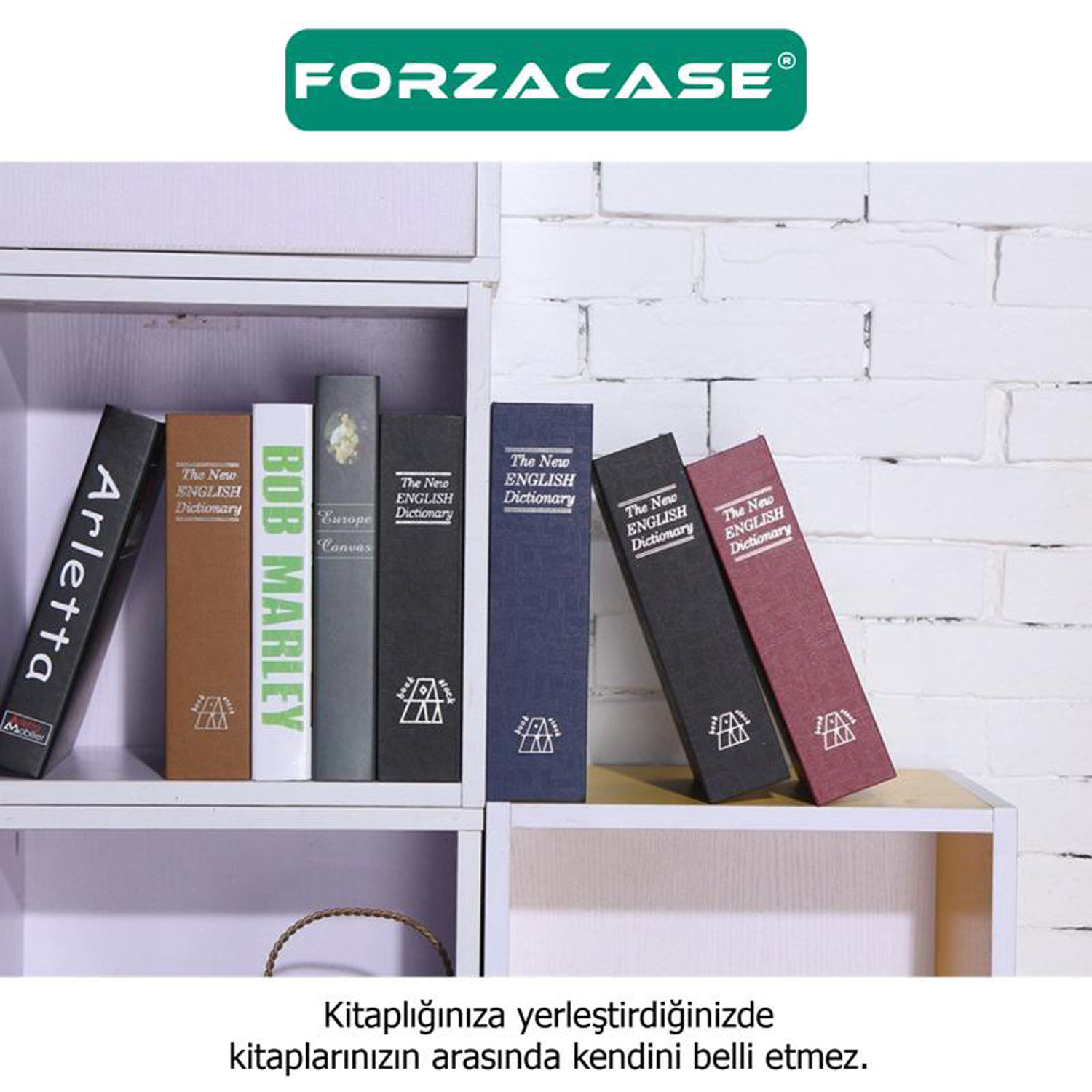 Forzacase%20Kitap%20Görünümlü%20Gizli%20Kilitli%20Para%20Mücevher%20Takı%20Kasası%20-%20FC093