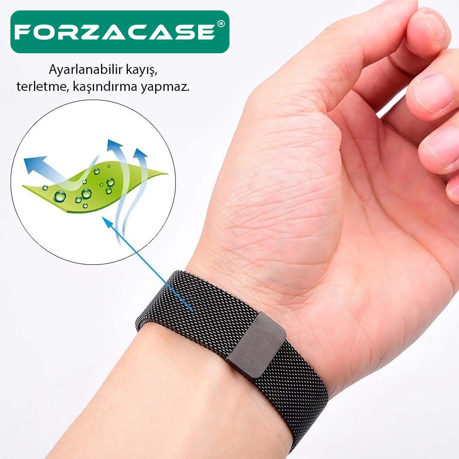 Forzacase%20Xiaomi%20Watch%202%20için%20Metal%20Mıknatıslı%20Kordon%20Kayış%20-%20FC096