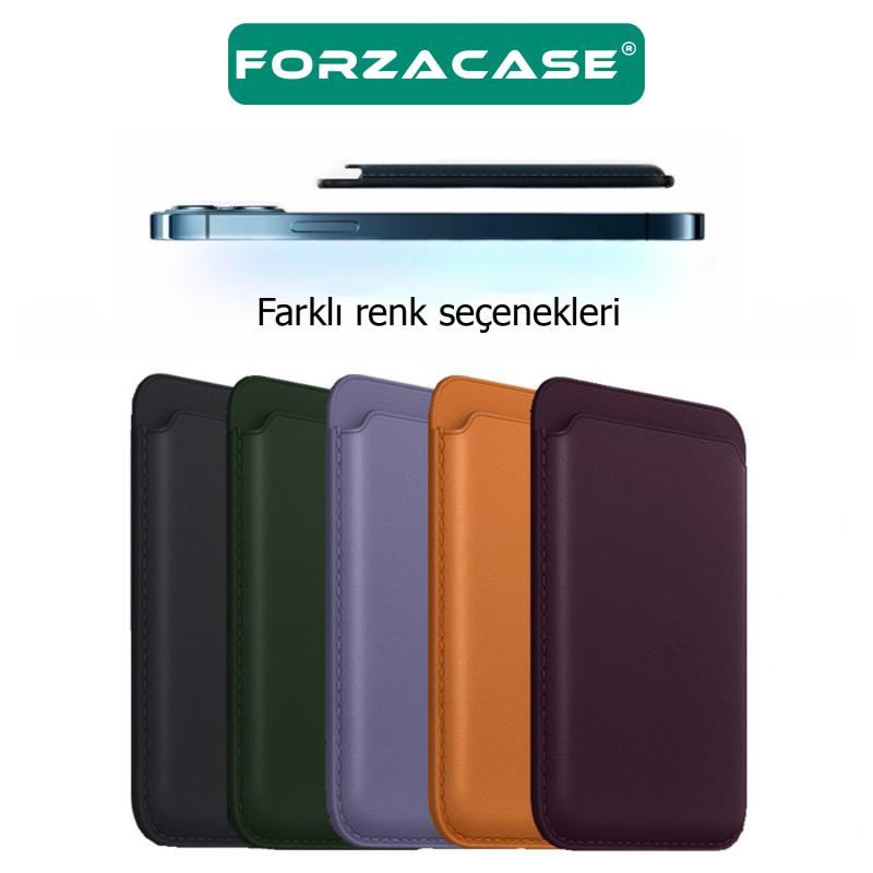 Forzacase%20iPhone%20Tüm%20Modeller%20ile%20uyumlu%20Magsafe%20Özellikli%20Manyetik%20Deri%20Cüzdan%20Kartlık%20-%20FC098