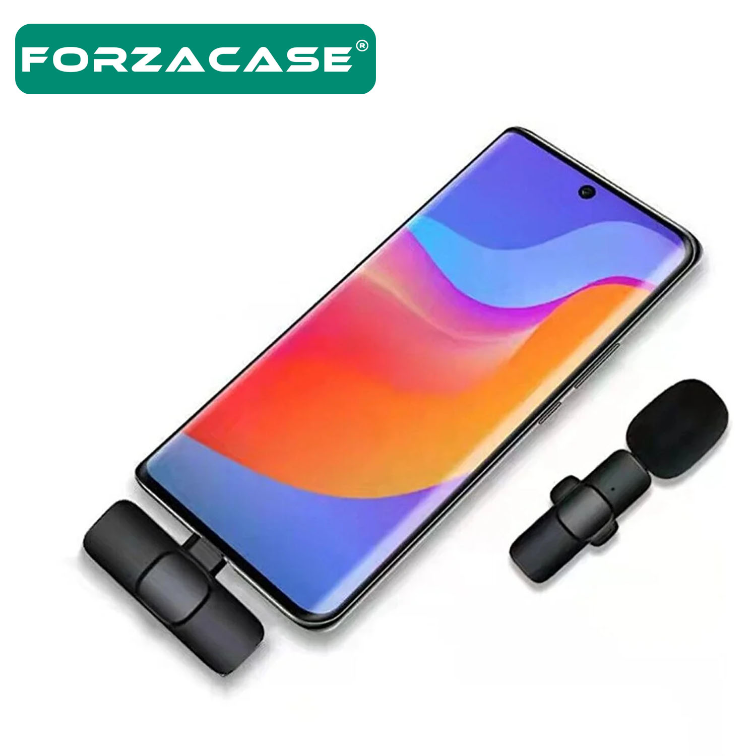 Forzacase%20Type-C%20Profesyonel%20Wireless%20Kablosuz%20Yaka%20Mikrofonu%20Lavalier%20-%20FC100