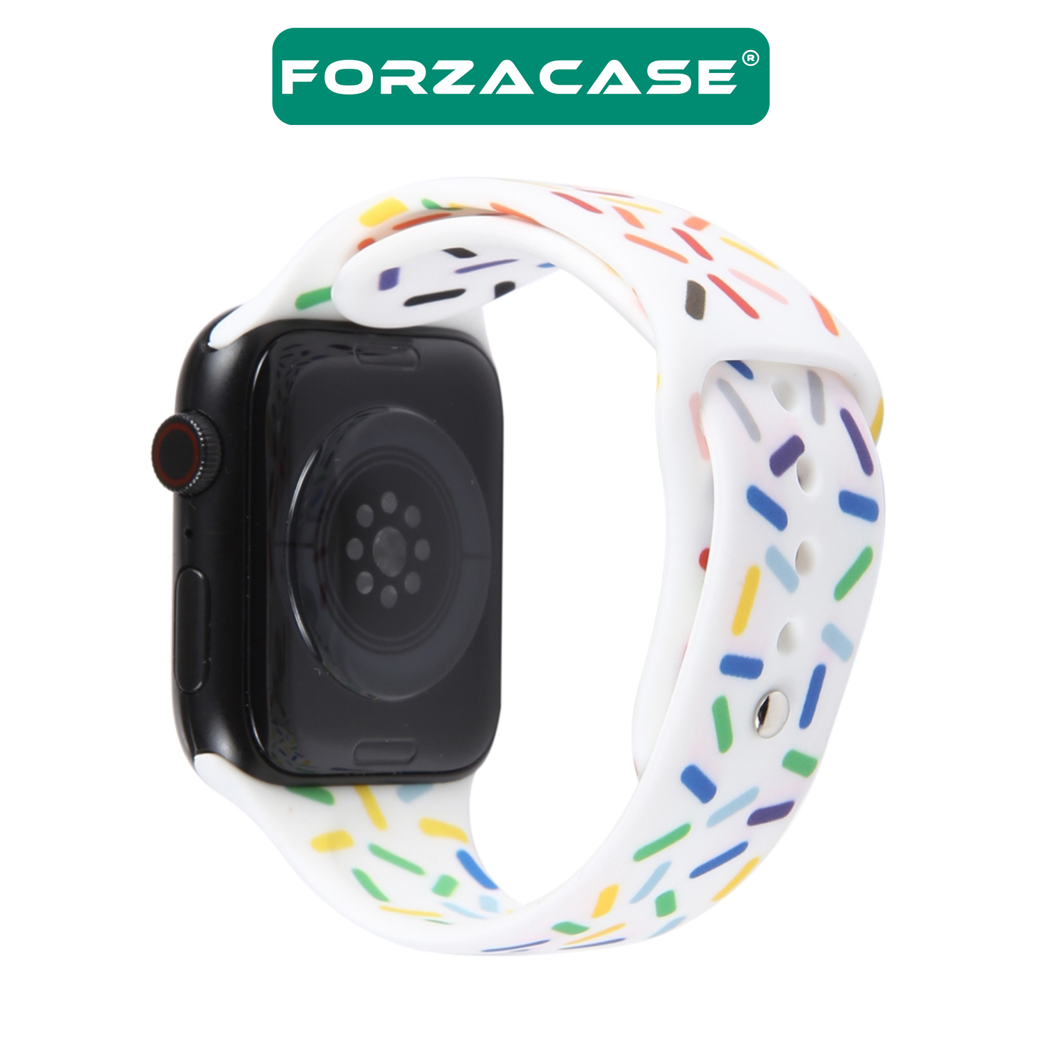 Forzacase%20Apple%20Watch%2042%20-%2044%20-%2045%20-%2049%20mm%20için%20Renkli%20Damla%20Sportif%20Silikon%20Kordon%20Kayış%20-%20FC124