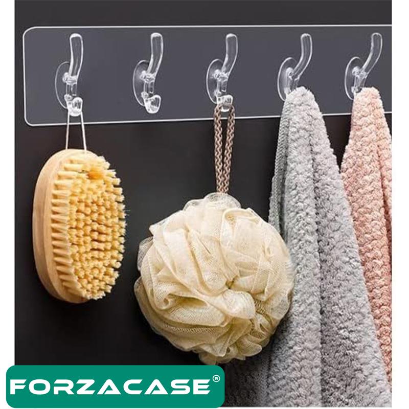 Forzacase%20Şeffaf%20Duvar%20Askısı%205’li%20Iz%20Bırakmayan%20Güçlü%20Yapışkanlı%20Askılık%20-%20FC126