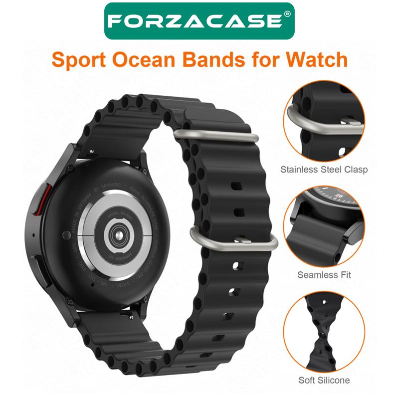 Forzacase%20Xiaomi%20Watch%202%20Pro%20için%20Ocean%20Oluklu%20Silikon%20Kordon%20Kayış%20-%20FC143