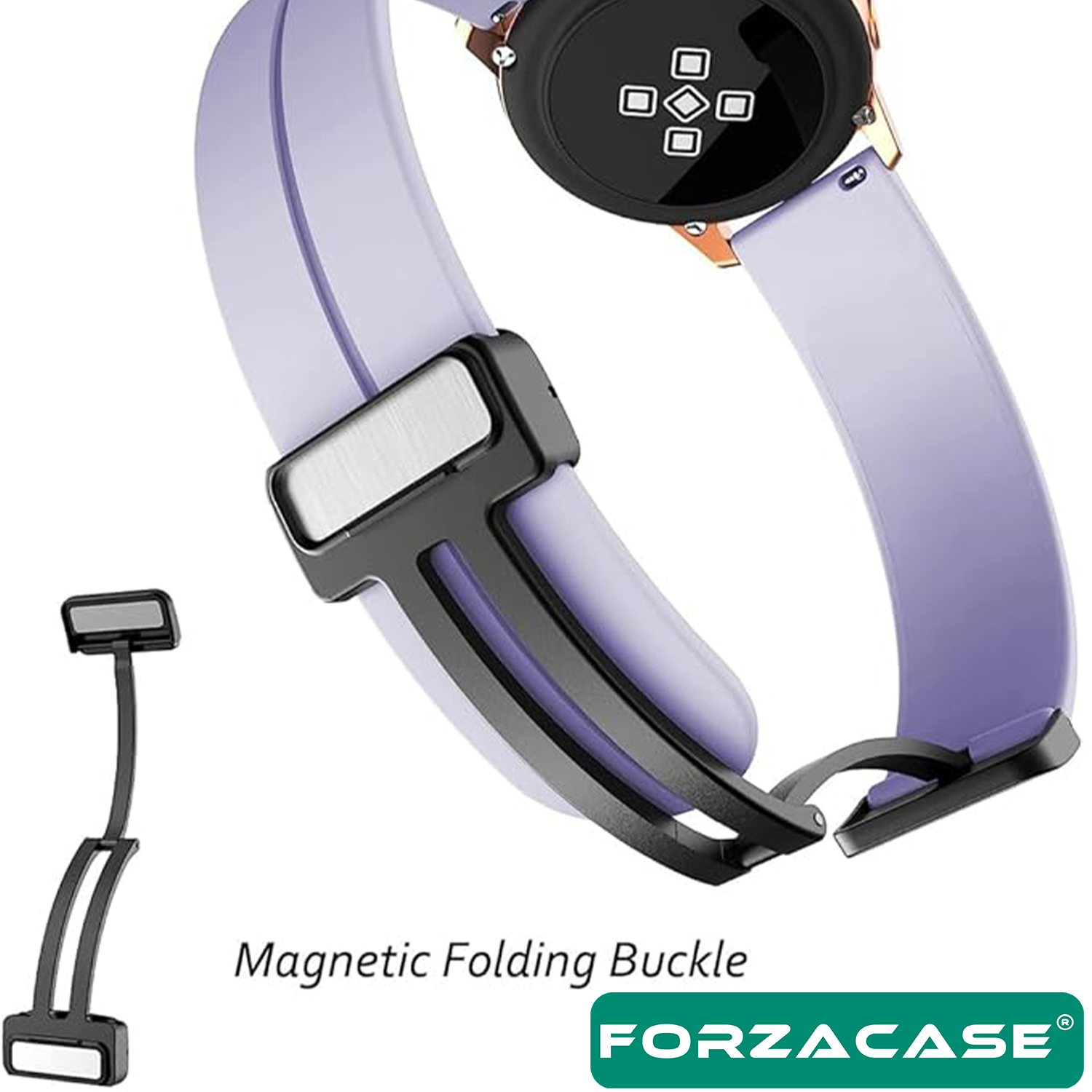 Forzacase%20Xiaomi%20Watch%202%20Pro%20ile%20uyumlu%20Manyetik%20Tokalı%2022mm%20Silikon%20Kordon%20Kayış%20-%20FC144