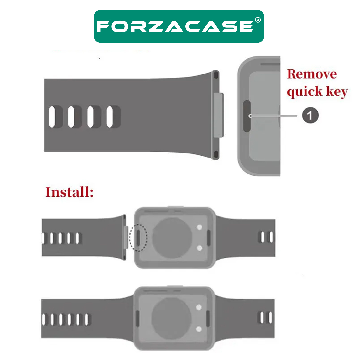 Forzacase%20Huawei%20Watch%20Fit%202%20için%20Silikon%20Kordon%20Kayış%20-%20FC150