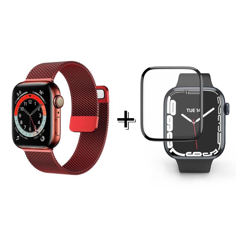 Forzacase%20Apple%20Watch%20Ultra%2049mm%20için%20Metal%20Mıknatıslı%20Kordon%20Kayış%20+%20Ekran%20Koruma%20Filmi%20-%20FC157