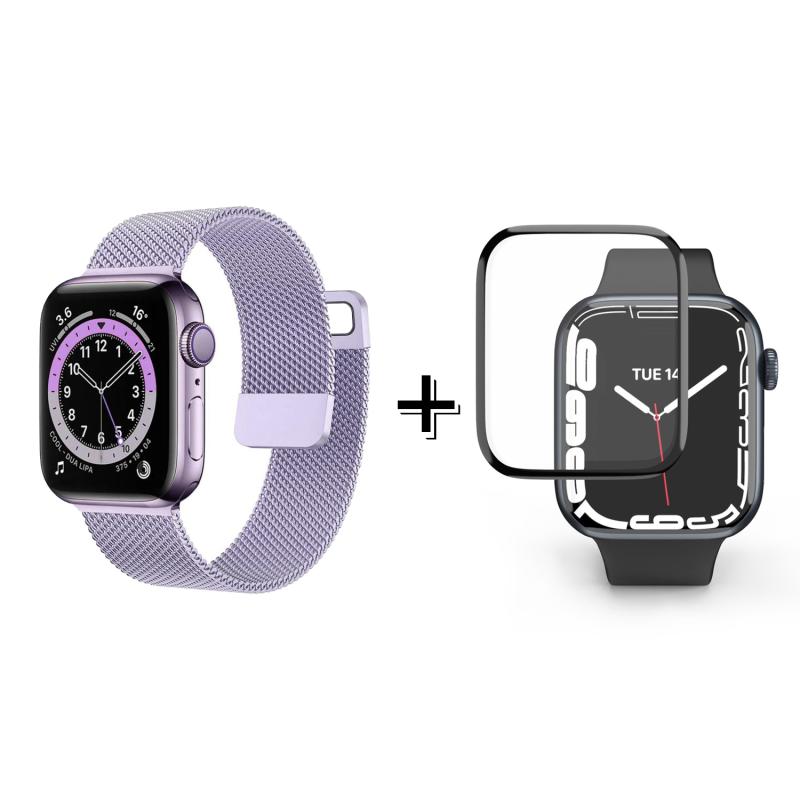 Forzacase%20Apple%20Watch%20Ultra%202%2049mm%20için%20Metal%20Mıknatıslı%20Kordon%20Kayış%20+%20Ekran%20Koruma%20Filmi%20-%20FC157