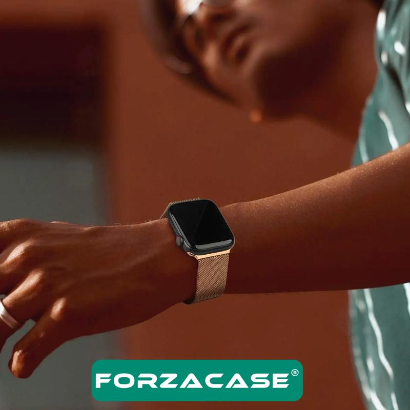 Forzacase%20Apple%20Watch%209%2045mm%20ile%20uyumlu%20Metal%20Mıknatıslı%20Kordon%20Kayış%20-%20FC157