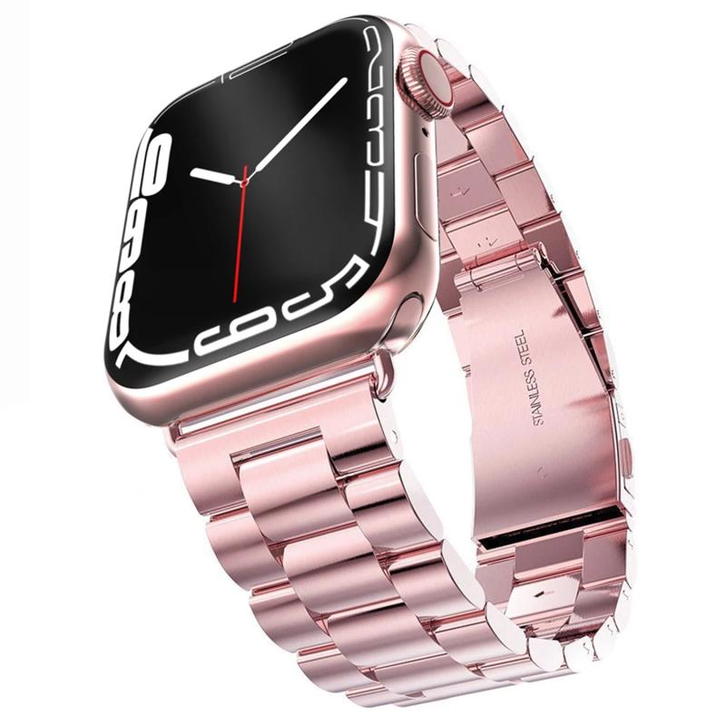 Forzacase%20Apple%20Watch%2010%20Series%2046mm%20ile%20uyumlu%20Metal%20Bakla%20Kordon%20Kayış%20-%20FC179