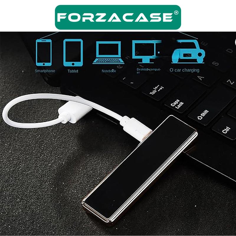 Forzacase%20Metal%20Çerçeveli%20USB%20Şarjlı%20Alevsiz%20Elektronik%20Tesla%20Çakmak%20Hediye%20Çakmak%20-%20FC180