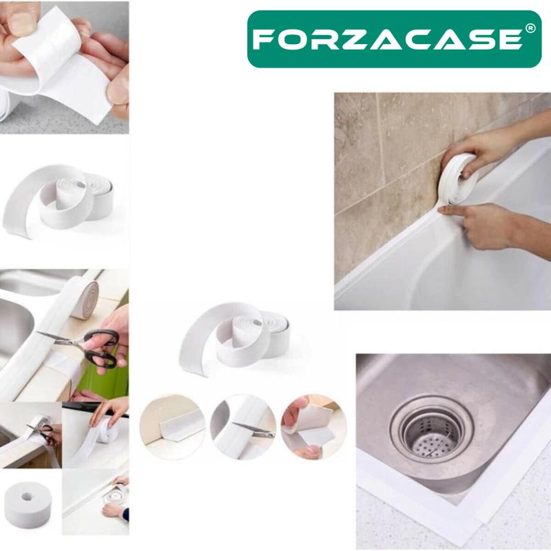 Forzacase%20Lavabo%20Küvet%20Ocak%20Kenar%20İzalasyon%20Bandı%20Banyo%20Mutfak%20Su%20Sızdırmaz%20Tamir%20Bandı%203%20m%20-%20FC190