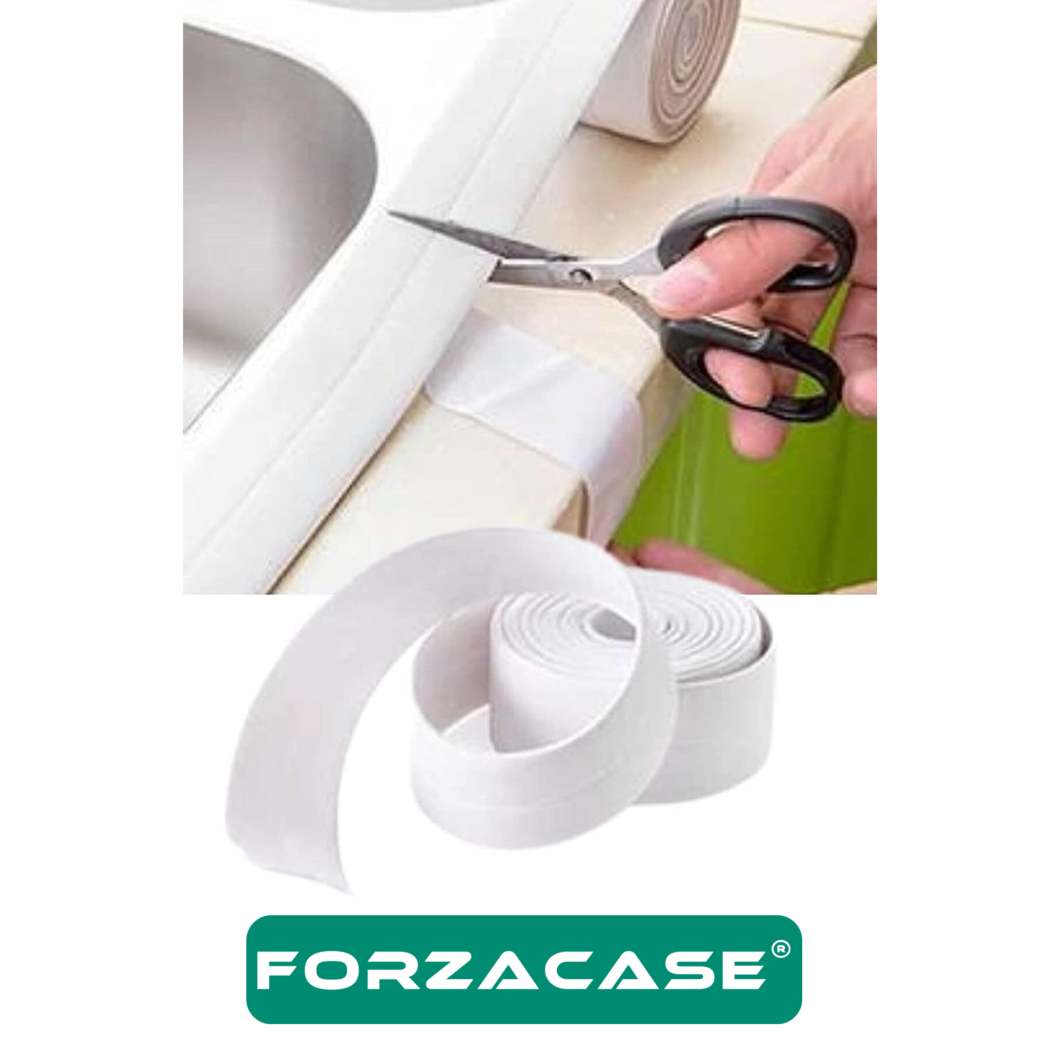 Forzacase%20Lavabo%20Küvet%20Ocak%20Kenar%20İzalasyon%20Bandı%20Banyo%20Mutfak%20Su%20Sızdırmaz%20Tamir%20Bandı%203%20m%20-%20FC190