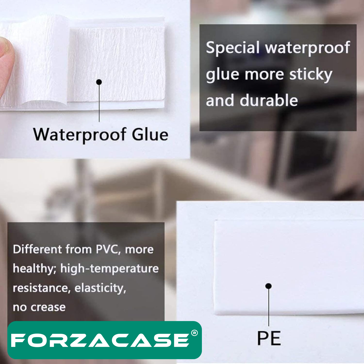 Forzacase%20Lavabo%20Küvet%20Ocak%20Kenar%20İzalasyon%20Bandı%20Banyo%20Mutfak%20Su%20Sızdırmaz%20Tamir%20Bandı%203%20m%20-%20FC190