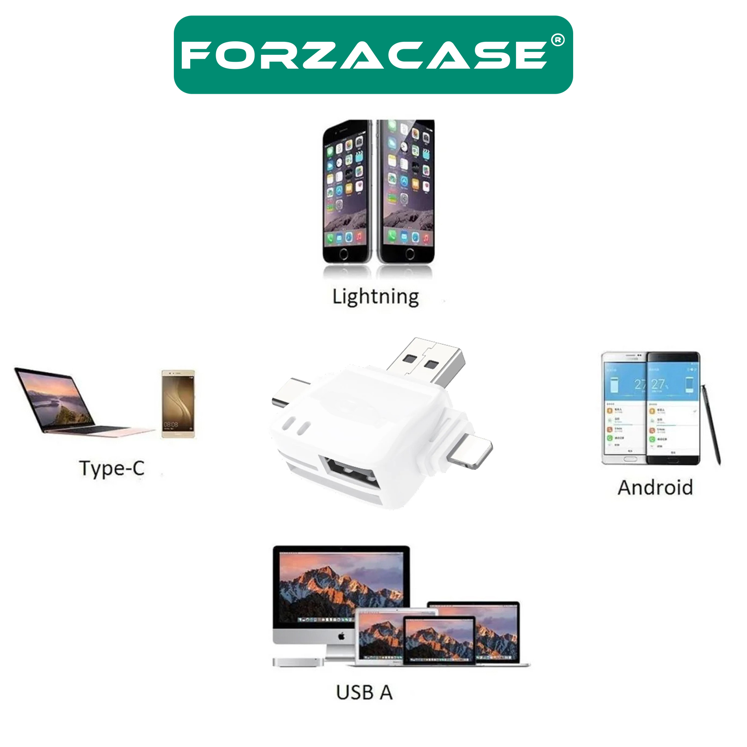 Forzacase%20USB%20Type-C%20Lightning%20to%206%20in%201%20OTG%20USB%20ve%20SD%20/%20MicroSD%20Hafıza%20Kart%20Okuyucu%20-%20FC196