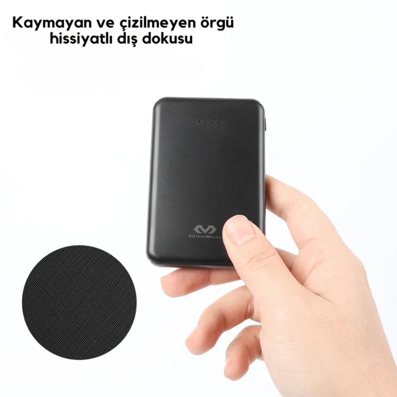 Forzacase%20Miccell%20Serisi%205000%20Mah%20Powerbank%20Çift%20Usb%20Çıkışlı%20Type-C%20Micro%20USB%20Girişli%20-%20FC200