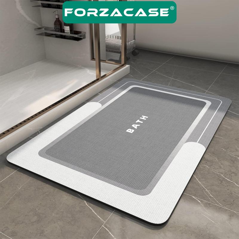 Forzacase%20Banyo%20Paspası%20Kaymaz%20Tabanlı%20Süper%20Emici%20Nappa%20Deri%20Banyo%20Mutfak%20Paspası%20-%20FC208