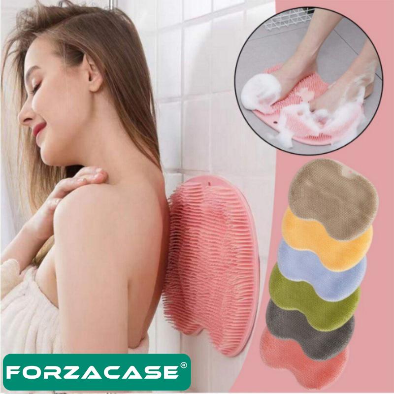 Forzacase%20Yumuşak%20Silikon%20Vantuzlu%20Banyo%20Sırt%20Fırçası%20Ve%20Masaj%20Matı%20-%20FC214