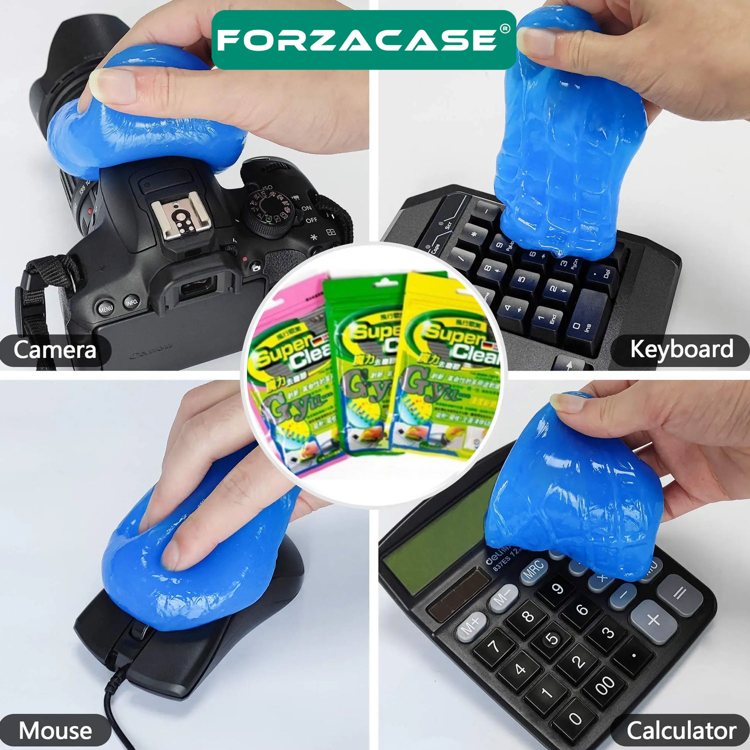 Forzacase%20Mouse%20Klavye%20Temizleme%20Jeli%20Ev%20Otomobil%20Torpido%20Kumanda%20Tuş%20Temizlik%20Hamuru%20-%20FC227