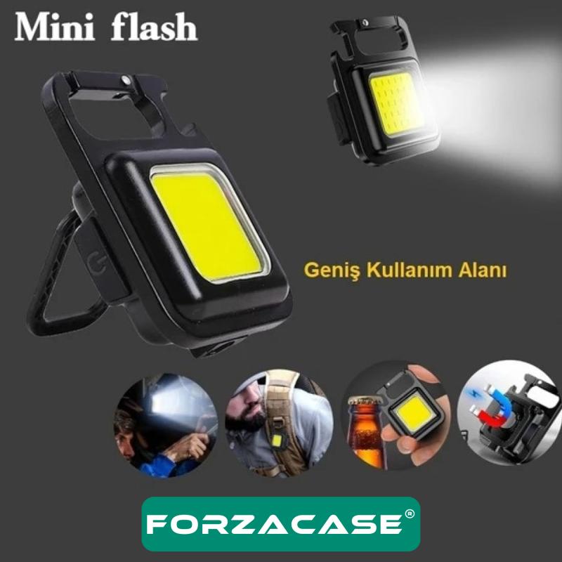 Forzacase%2030%20COB%20Led%20Mıknatıslı%20Anahtarlık%20Şişe%20Açacağı%20Mutfak%20Ev%20Garaj%20Kamp%20Outdoor%20Led%20Lamba%20FC231