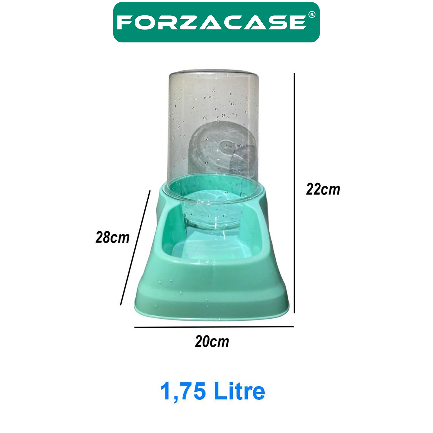 Forzacase%20Kedi%20ve%20Köpekler%20için%201,75%20Litre%20Mama%20ve%20Su%20Kabı%20-%20FC323