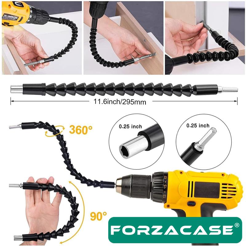 Forzacase%20Esnek%20Bükülebilir%20Spiral%20Tornavida%20Matkap%20Ucu%20Snake%20Bit%20-%20FC234