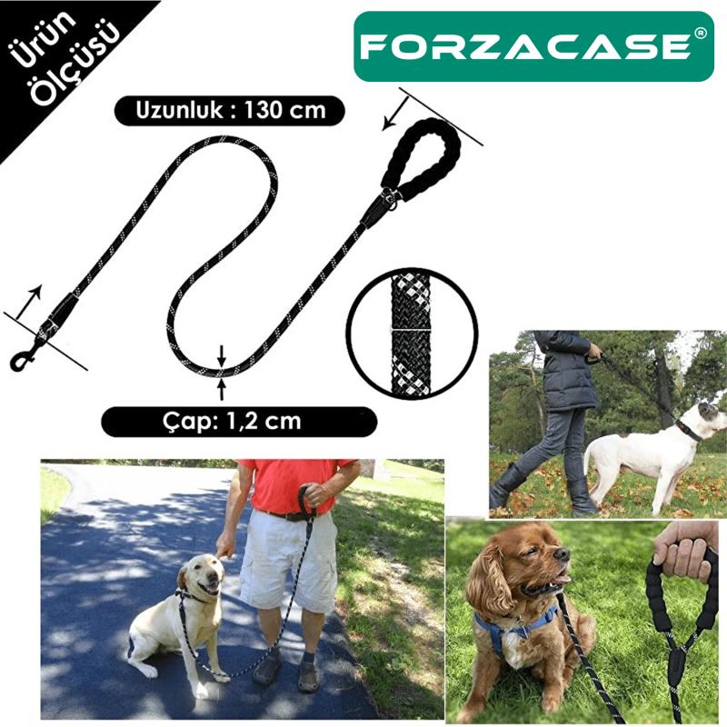 Forzacase%20Orta%20ve%20Büyük%20Boy%20Köpekler%20için%20Reflektörlü%20Gezdirme%20Tasması%20130%20cm%20-%20FC419