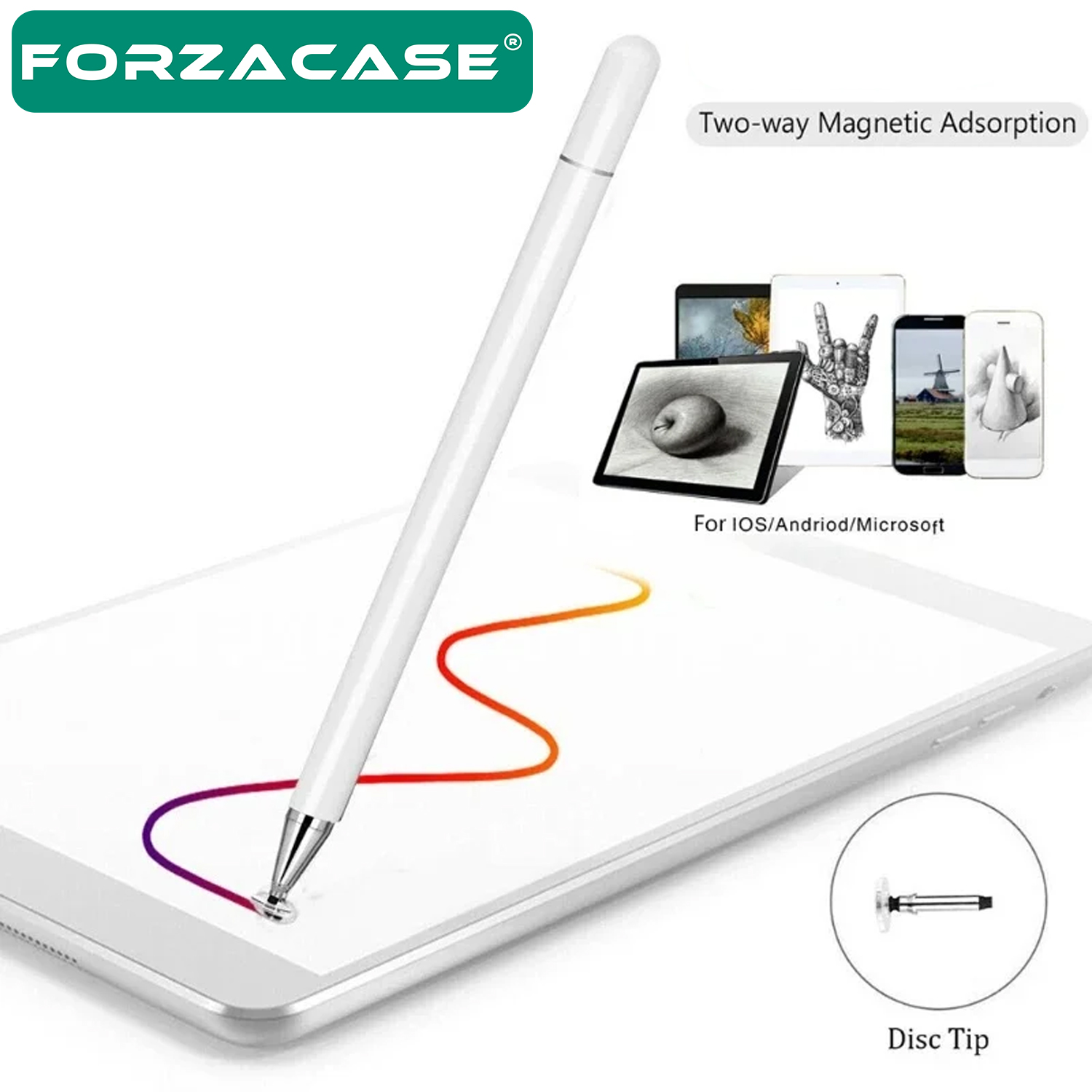 Forzacase%20Universal%20Telefon%20Tablet%20iPad%203in1%20Tükenmez%20ve%20Disk%20Uçlu%20Stylus%20Pen%20Dokunmatik%20Kalem%20-%20FC240