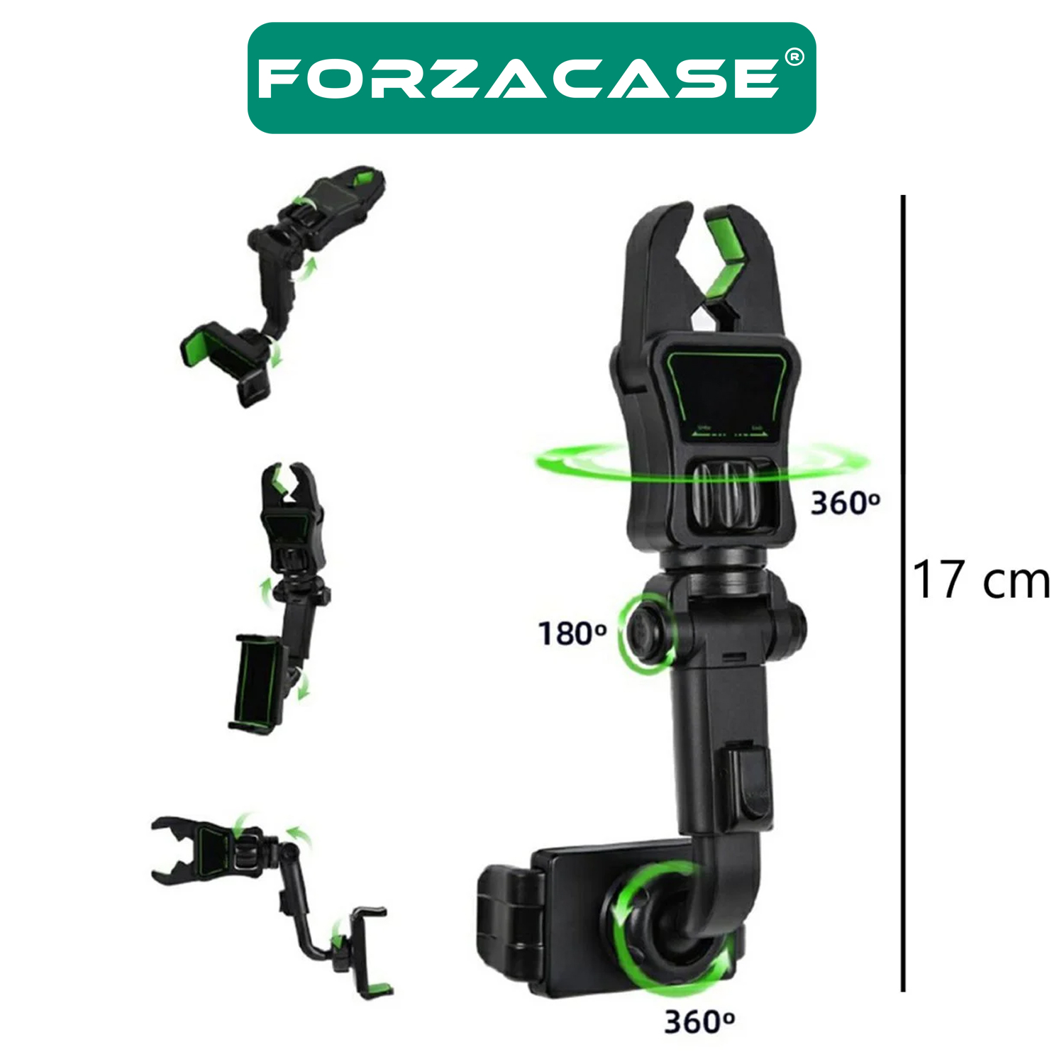 Forzacase%20Araç%20İçi%20Dikiz%20Aynası%20Koltuk%20Arkası%20Telefon%20Tutucu%20-%20FC252